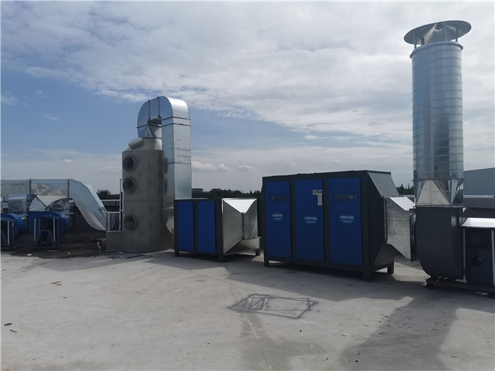 喷淋塔+活性炭+光氧废气处理设备